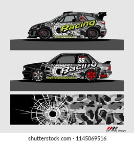 car decal design vector. abstract background for vehicle vinyl wrap