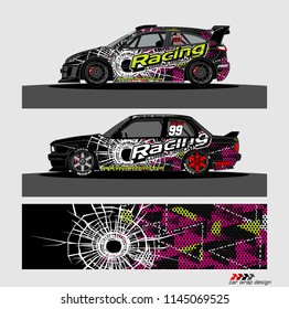 car decal design vector. abstract background for vehicle vinyl wrap