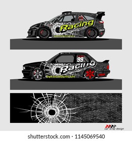 car decal design vector. abstract background for vehicle vinyl wrap
