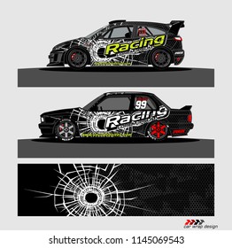 car decal design vector. abstract background for vehicle vinyl wrap