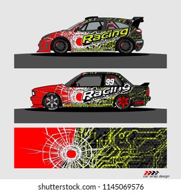 car decal design vector. abstract background for vehicle vinyl wrap