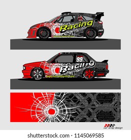 car decal design vector. abstract background for vehicle vinyl wrap