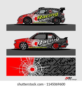 car decal design vector. abstract background for vehicle vinyl wrap