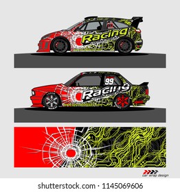 car decal design vector. abstract background for vehicle vinyl wrap