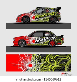 car decal design vector. abstract background for vehicle vinyl wrap