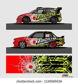 car decal design vector. abstract background for vehicle vinyl wrap