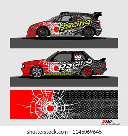 car decal design vector. abstract background for vehicle vinyl wrap