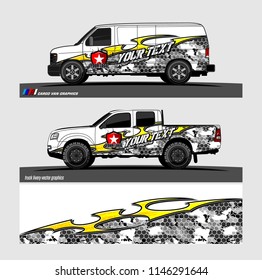 car decal design vector. abstract tribal background for vehicle vinyl wrap