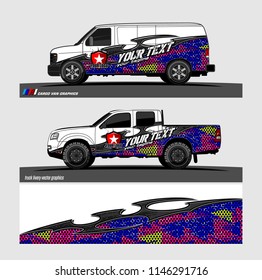 car decal design vector. abstract tribal background for vehicle vinyl wrap