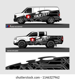 car decal design vector. abstract tribal background for vehicle vinyl wrap