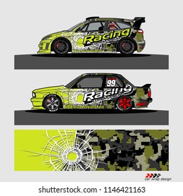 car decal design vector. abstract background for vehicle vinyl wrap