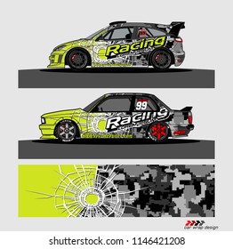 car decal design vector. abstract background for vehicle vinyl wrap