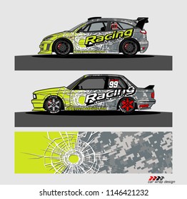 car decal design vector. abstract background for vehicle vinyl wrap