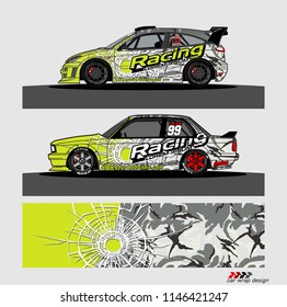 car decal design vector. abstract background for vehicle vinyl wrap