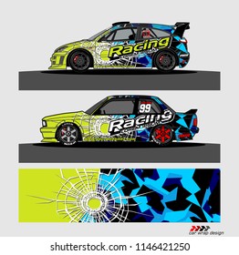 car decal design vector. abstract background for vehicle vinyl wrap