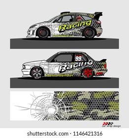 car decal design vector. abstract background for vehicle vinyl wrap