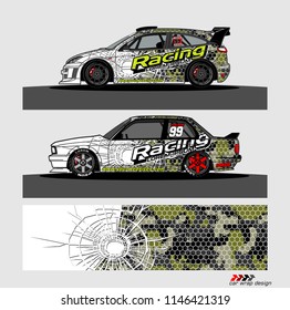 car decal design vector. abstract background for vehicle vinyl wrap