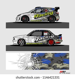 car decal design vector. abstract background for vehicle vinyl wrap