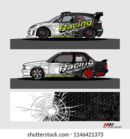 car decal design vector. abstract background for vehicle vinyl wrap