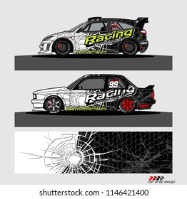 car decal design vector. abstract background for vehicle vinyl wrap