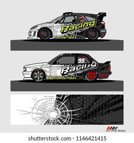 car decal design vector. abstract background for vehicle vinyl wrap