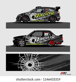 car decal design vector. abstract background for vehicle vinyl wrap