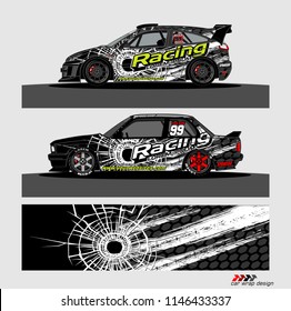 car decal design vector. abstract background for vehicle vinyl wrap