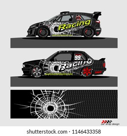 car decal design vector. abstract background for vehicle vinyl wrap