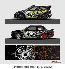 car decal design vector. abstract background for vehicle vinyl wrap