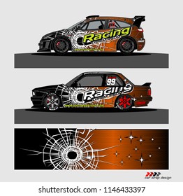 car decal design vector. abstract background for vehicle vinyl wrap