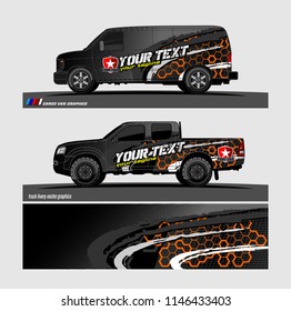 car decal design vector. abstract background for vehicle vinyl wrap