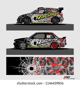 car decal design vector. abstract background for vehicle vinyl wrap