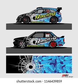 car decal design vector. abstract background for vehicle vinyl wrap