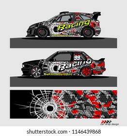 car decal design vector. abstract background for vehicle vinyl wrap