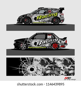 car decal design vector. abstract background for vehicle vinyl wrap
