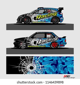car decal design vector. abstract background for vehicle vinyl wrap