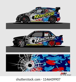 car decal design vector. abstract background for vehicle vinyl wrap