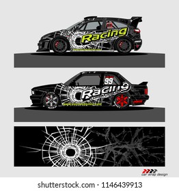car decal design vector. abstract background for vehicle vinyl wrap