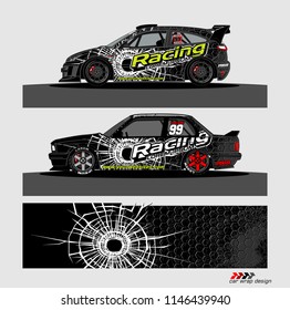 car decal design vector. abstract background for vehicle vinyl wrap