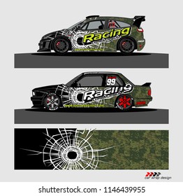 car decal design vector. abstract background for vehicle vinyl wrap