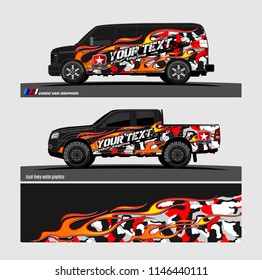 car decal design vector. abstract background for vehicle vinyl wrap