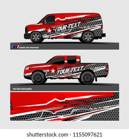 car decal design vector. abstract Modern shape with grunge background for vehicle vinyl wrap