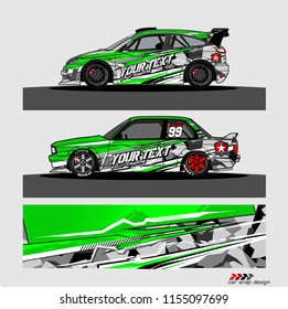 car decal design vector. abstract Modern shape with grunge background for vehicle vinyl wrap