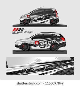 car decal design vector. abstract Modern shape with grunge background for vehicle vinyl wrap