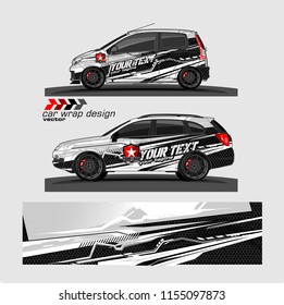 car decal design vector. abstract Modern shape with grunge background for vehicle vinyl wrap