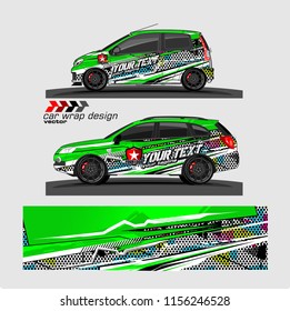 Car decal design vector. abstract background for vehicle wrap