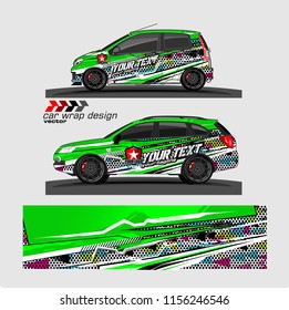 Car decal design vector. abstract background for vehicle wrap