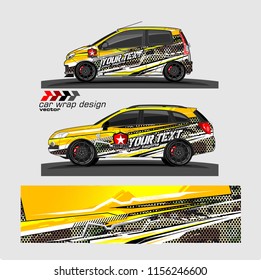 Car decal design vector. abstract background for vehicle wrap
