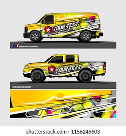 Car decal design vector. abstract background for vehicle wrap