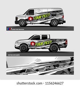 Car decal design vector. abstract background for vehicle wrap